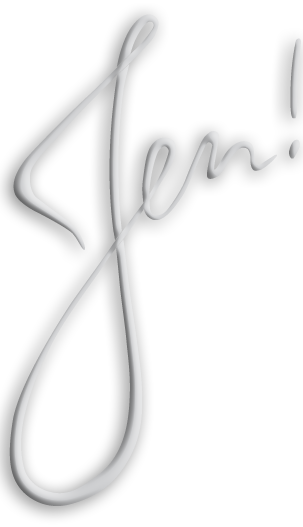 JEN! – Jenny Strasburger Schriftzug